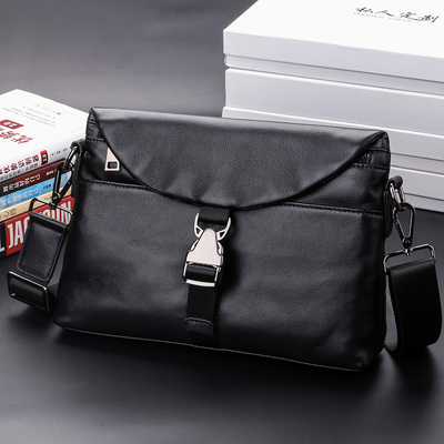 taobao agent One-shoulder bag, men's leather capacious shoulder bag, backpack