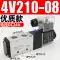 Van điện từ khí nén 4v210-08/110-06/310-10/410-15 van điều khiển Van gas điện tử 24V 220v van bi điều khiển khí nén van khí nén kitz Van khí nén