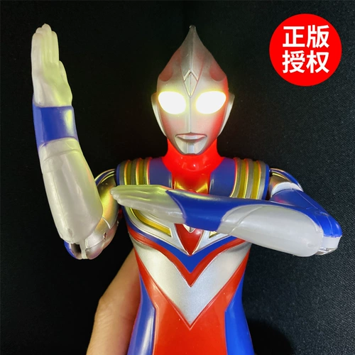 Ultra, Ультрамен Тига, подвижная кукла из мягкой резины, трансформер для мальчиков, игрушка, полный комплект