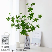 2 ветви китайской шелковой ткани висят часы+легкая роскошная ваза