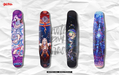 Bigfree Long Board Funefence/Deuyun/World World Peace Plate Surface Dancing/Flat Flower/Brighting Street Mobility