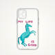 David Shrigley Red Dog I’m So Excited Cartoon Artistic Clear Girls Phone Case for iPhone 17, 16, 15, 14 and 13