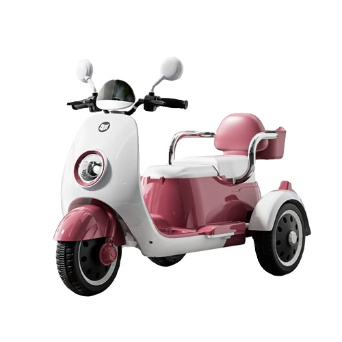 Электрический мотоцикл, детский трехколесный велосипед для мальчиков и девочек, машина с сидением для двоих, дистанционное управление