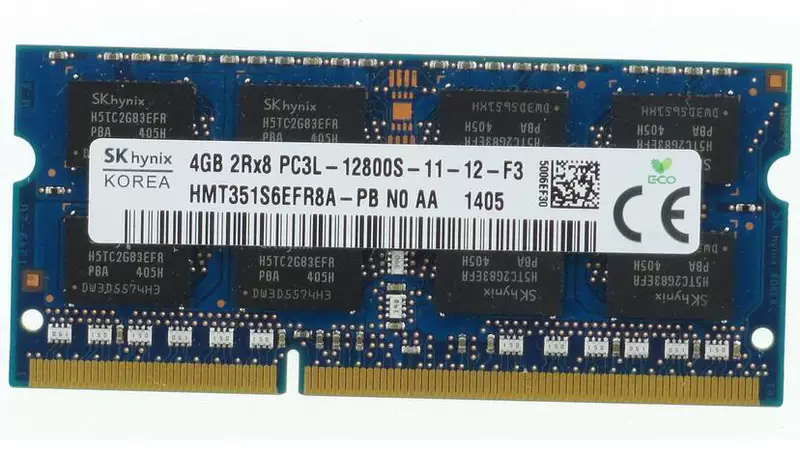 SKHYNIX Hynix 4GB 2RX8 PC3L-12800S-11-12-F3 HMT351S6EFR8A-PB