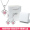 [Pink Diamond] 925 Silver Earrings Pair+[Pink Diamond] Same Necklace+Exquisite Gift Box