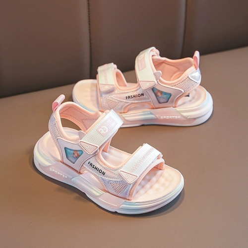 Модные летние сандалии для принцессы, мягкая пляжная пляжная обувь, коллекция 2022, подходит для подростков