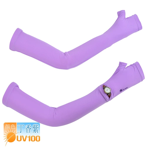 UV100 Шелковые летние нарукавники, комплект, уличный солнцезащитный крем для велоспорта, тонкие перчатки, защита от солнца, УФ-защита