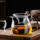 2025 новый утолщенный термостойкий стеклянный стакан большой емкости fair cup high-end large tea sea с дозатором для чая объемом 500 мл mini 3