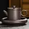Ấm trà đất sét màu tím cổ điển, ấm trà, đệm lót nồi, khay bong bóng khô, khay nhỏ, đệm cách nhiệt, phụ kiện bộ trà kung fu, phụ tùng trà đạo Phụ kiện bàn trà