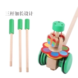 Детская игра на толкание пальцев, игрушка, деревянная коляска, детские ходунки, машина для мальчиков и девочек, 1-2-3-6 лет