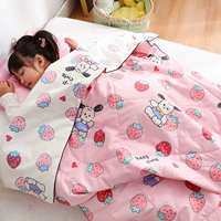 Клубника, хлопковое летнее одеяло