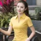 Ve áo t-shirt của phụ nữ ngắn tay áo phông hàng đầu của phụ nữ mùa hè phong cách mới bông tinh khiết có cổ áo sơ mi thể thao giản dị - Áo phông