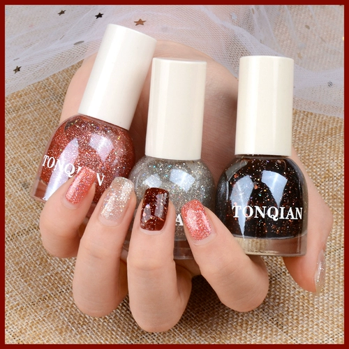 Долговечный лак для ногтей, комплект, популярно в интернете, без сушки в лампе, быстрое высыхание, долговременный эффект