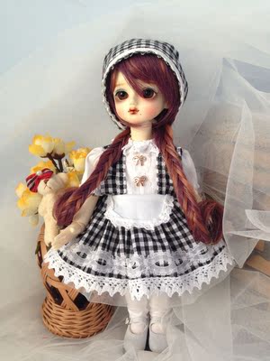 taobao agent [Spot 2 sets of free shipping] 4 points and 6 points ginseng BJD skirt baby clothes 1/6 set Yosd MSD giant baby girl maid