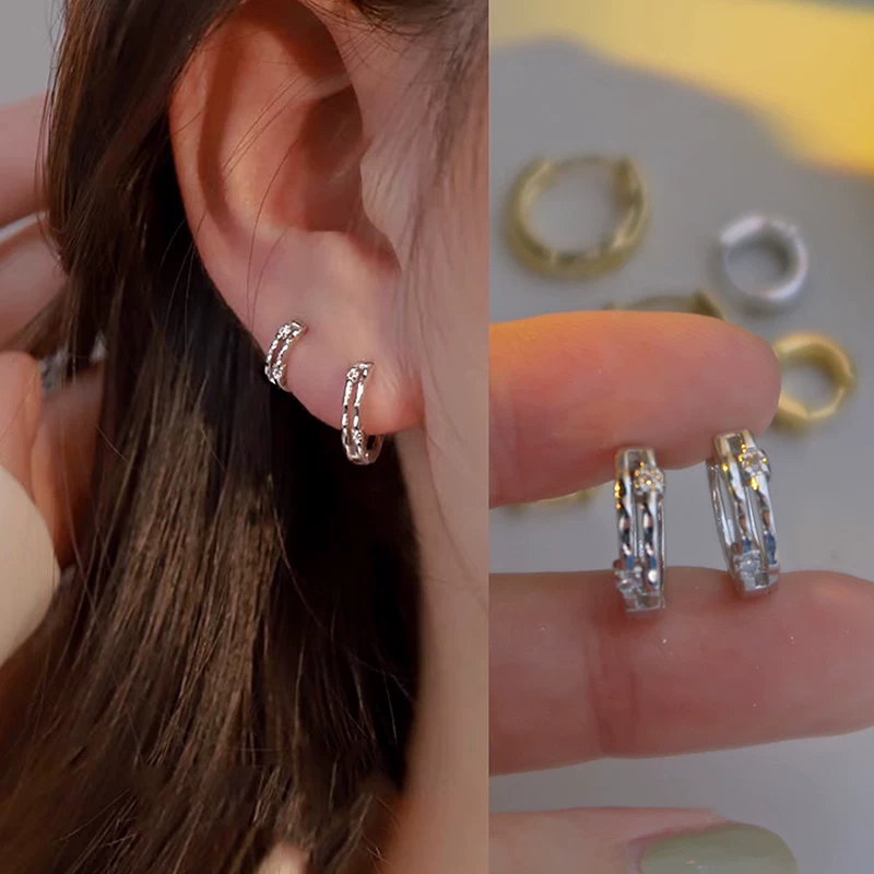 Earrings, high-quality style, silver 925 sample, 2022 collection