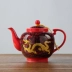 DH ấm trà đặt gốm nhỏ đơn nồi Jingdezhen hộ gia đình bong bóng ấm trà Kung Fu bộ trà máy lọc trà ấm lớn - Trà sứ