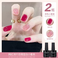 Роза красный+золотая фольга сломана лед