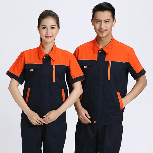 Летний тонкий комбинезон для работы, рабочая одежда, короткий рукав