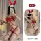 Mới Gợi Cảm Dây Đeo 1 Lưới Quần Áo Thỏ Bé Gái Cosplay Rỗng Đồng Nhất Nguyên Chất Desire Mở Đáy Quần Phù Hợp Với phụ Nữ đồ cosplay thỏ bộ đồ con thỏ sexy 