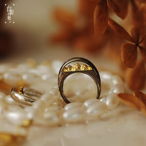 Безразмерное двухцветное минималистичное оригинальное кольцо, серебро 925 пробы, французский стиль