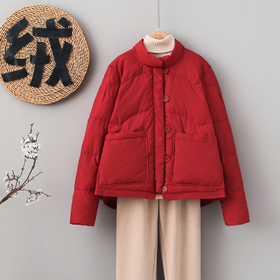 taobao agent Demi-season light and thin short fashionable down jacket, plus size