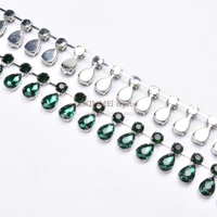 Серебряное нижнее отверстие зеленое 30 см