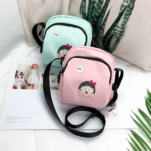 Мультяшный ремешок для сумки, небольшая сумка, сумка через плечо для отдыха, универсальный мобильный телефон, сумка на одно плечо, в корейском стиле