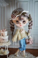 Одежда для кукол BJD blythe小布娃衣”奶茶酱”ob24ob22新款