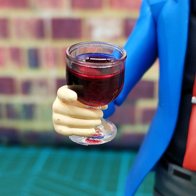 taobao agent 1/12 soldier accessories Figma red wine SHF wine glass bar scene 6 -inch doll model high -footed cup BJD food