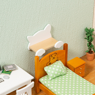 taobao agent 12 -point doll house wall -mounted decorative OB11 mini shelf micro furniture model BJD baby house scene accessories