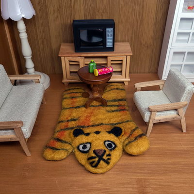 taobao agent Carpet 12 points OB11 Wats House scene Pilen bedroom animal plush floor pad BJD micro -shrinkable model food and game accessories 8