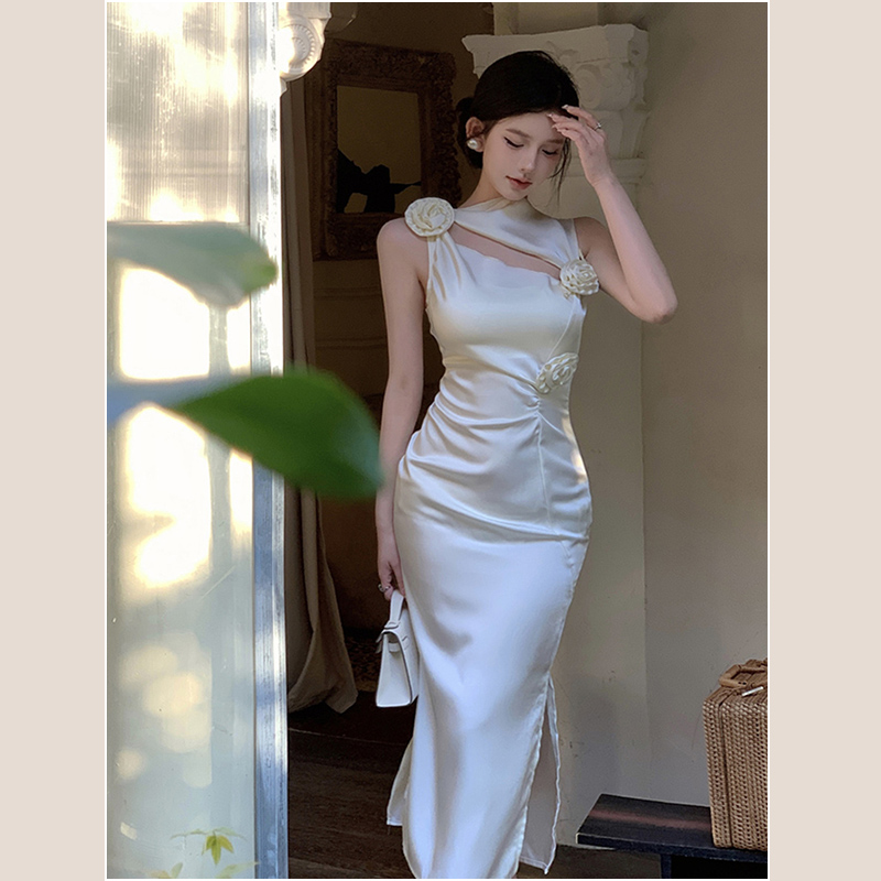 Apricot dress-S