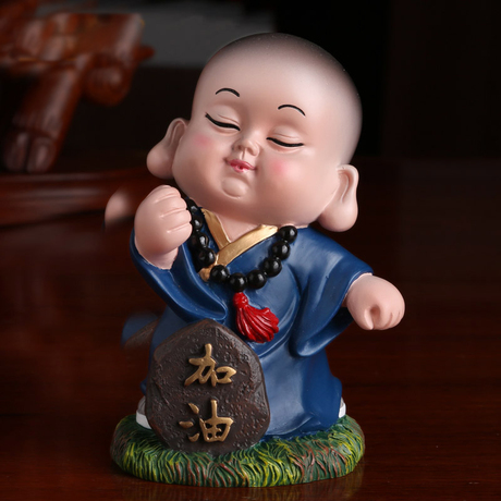 小沙弥摆件禅意小和尚办公室家居客厅创意电视柜书房装饰品小摆设