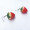 大大立体草莓耳钩