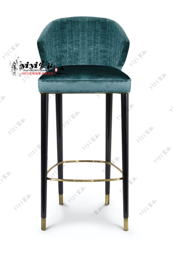 Американское сплошное деревянное кресло Simple -Footed Nordic Bar Stool стойки стойки стойки стойки стойки стойки стойки караку