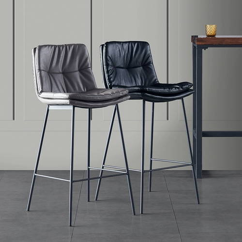 Бар, стул, современный минималистский, легкий роскошный двойной слой северный отдых на заднем кресле с высоким стулом.