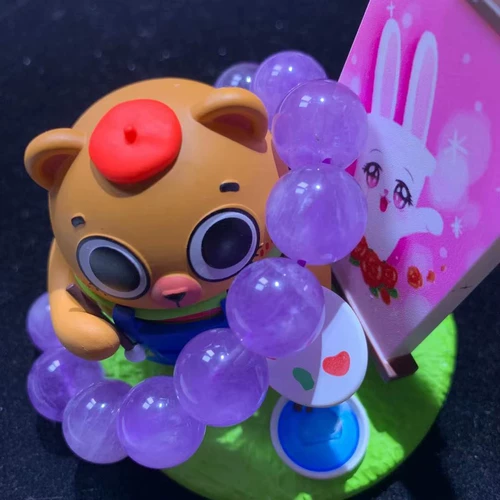 Натуральный лавандовый сиреневый браслет из кварца с аметистом, простой и элегантный дизайн