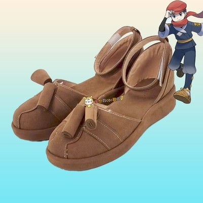 taobao agent Pokémon legend Alzu's male main COS cos shoes are customized 0868 anime game character COSPLAY shoes