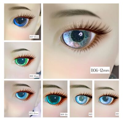 taobao agent [Mi shop MH] BJD doll/SD doll 6 points, 8 points, 4 points, 12mm eyeball semi -resin glass eyes
