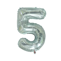 Синий 32-дюймовый желе-кристалл номер 5 отправить дует соломинку