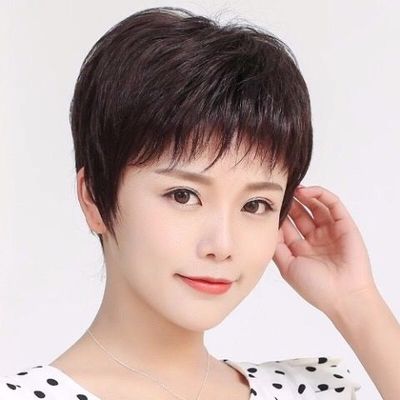 taobao agent Naturally realistic and breathable net red cute and handsome girl short hair, straight hair, vibrato, the same fake hair personality full set