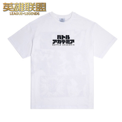 taobao agent Heroes, white T-shirt, scarf, with short sleeve