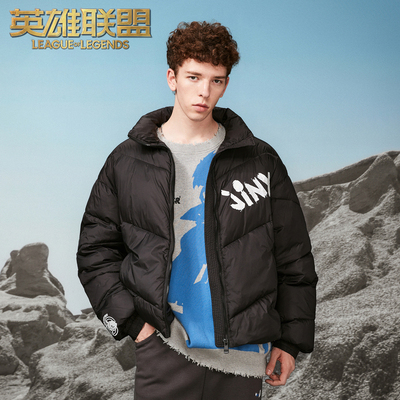 taobao agent League of Legends X Beerser joint LOL cotton coat retro boys thick coat motion standing collar bread