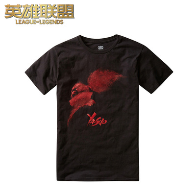 taobao agent League of Legends LOL Blast Sword Hao Yasuo T -shirt Short Sleeve Mid -Settlement Official Genuine Peripherals