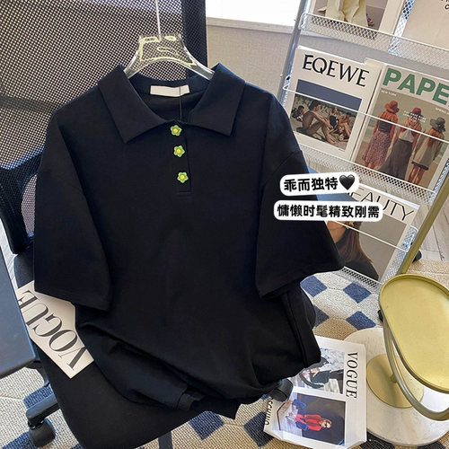 Брендовая сексуальная футболка, воротник поло