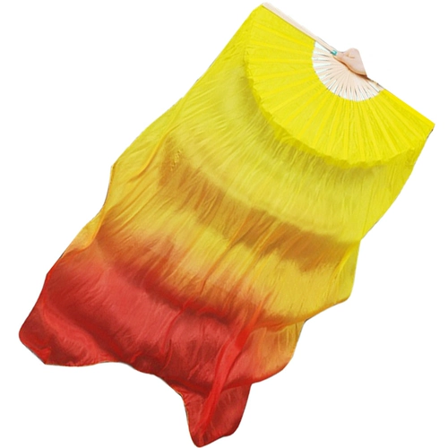 Шелковый красный шелковый веер, танец открытия, большой красный шелковый кадриль, веер, танец живота, длинный красный веер Янко