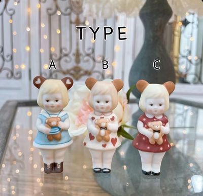 taobao agent [LULA Three Groups] Ceramic Doll Slows Dolls Korean Little Girl Accessories