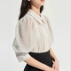 Handu Yishe mùa hè năm 2021 dành cho phụ nữ Hàn Quốc phiên bản mới của thiết kế kẻ sọc bên ngoài cảm giác của áo sơ mi niche top RN0017 翝 - Áo sơ mi