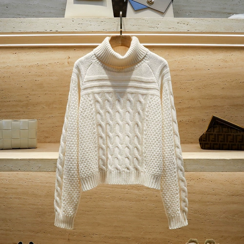 Зимний утепленный трикотажный свитер, премиум класс, по фигуре