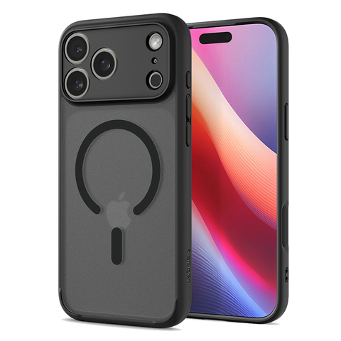 MagFit Matte Black Translucent TPU Shock-Absorbing MagSafe iPhone Case